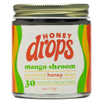 Eat Honey Drops Mango Shroom confection featuring colorful mango and mushroom-themed candies in vibrant packaging.